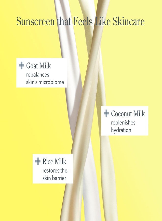 Beekman 1802 Solar Milk 3-in-1 Weightless Clear SPF 50 Face Sunscreen - 1.69 fl oz - Broad Spectrum UVA UVB Protection + Makeup Primer, Non-Greasy Gel, Goat Milk Infused, For All Skin Types & Tones - Image 3